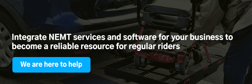 Integrate NEMT services and software for your business to become a reliable resource for regular riders 
                                        
